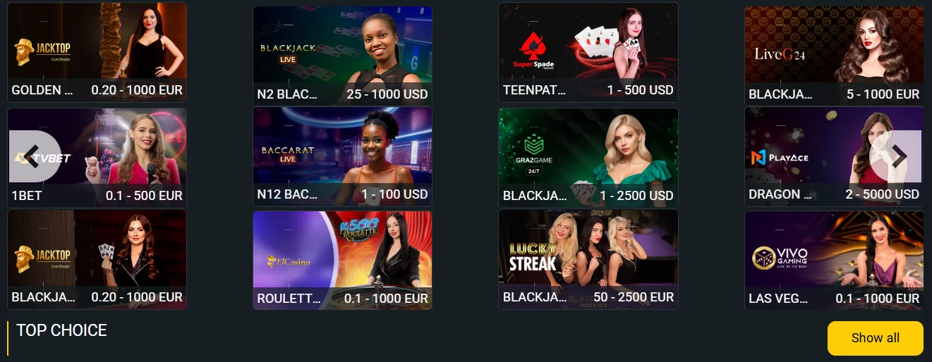  казино на Betwinner